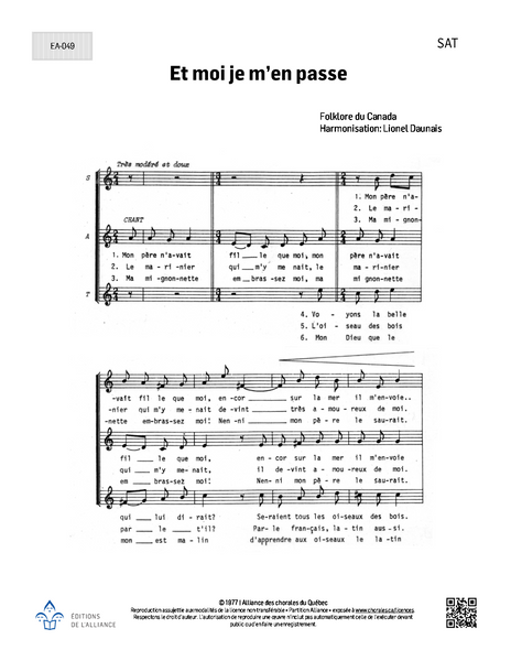 Et moi je m'en passe - SAT