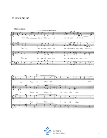 Figures de danse - SATB + piano