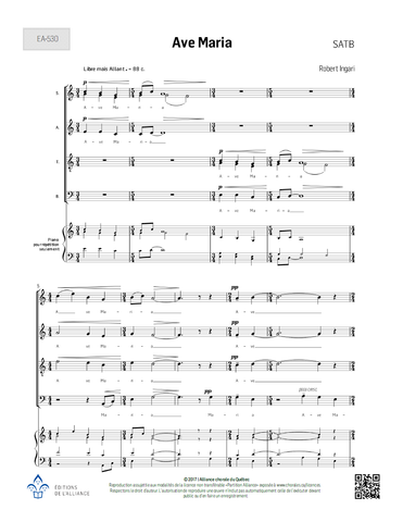 Ave Maria (Ingari) - SATB