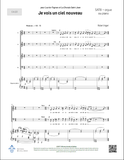Je vois un ciel nouveau - SATB + orgue (ou piano)