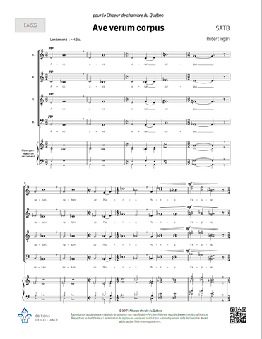 Ave verum corpus (Ingari) - SATB