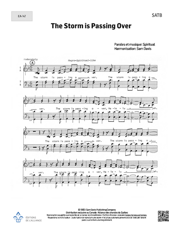 The Storm is Passing Over - SATB