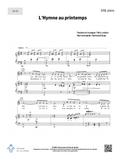 L'Hymne au printemps - SAB + piano