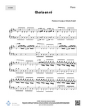 Gloria en ré - SATB + piano