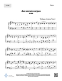 Ave verum corpus KV 618 - SATB + piano
