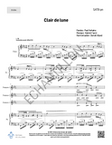 Clair de lune - SATB + piano