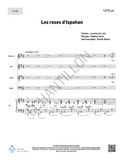 Les roses d'Ispahan - SATB + piano