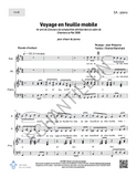 Voyage en feuille mobile - SA + piano