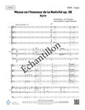Messe en l'honneur de la Nativité par J.-Antonio Thompson - SATB + orgue